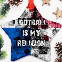 Football Is My Religion Ornament (star) by Valentinaart