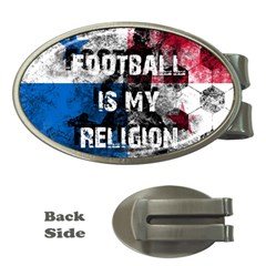 Football Is My Religion Money Clips (oval)  by Valentinaart