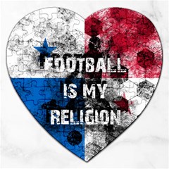 Football Is My Religion Jigsaw Puzzle (heart) by Valentinaart