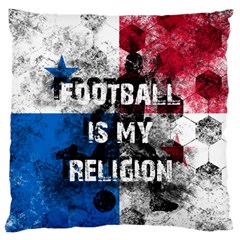 Football Is My Religion Standard Flano Cushion Case (one Side) by Valentinaart