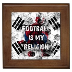 Football Is My Religion Framed Tiles by Valentinaart