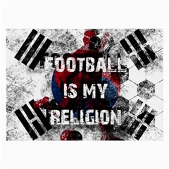 Football Is My Religion Large Glasses Cloth (2-side) by Valentinaart