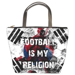 Football Is My Religion Bucket Bags by Valentinaart