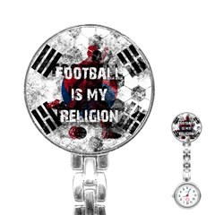 Football Is My Religion Stainless Steel Nurses Watch by Valentinaart