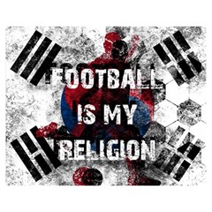 Football Is My Religion Double Sided Flano Blanket (medium)  by Valentinaart