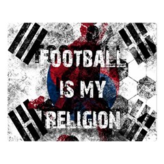 Football Is My Religion Double Sided Flano Blanket (large)  by Valentinaart