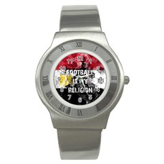 Football Is My Religion Stainless Steel Watch by Valentinaart