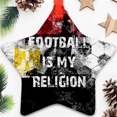 Football Is My Religion Star Ornament (two Sides)