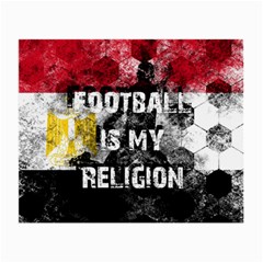 Football Is My Religion Small Glasses Cloth (2-side) by Valentinaart