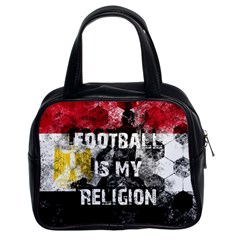 Football Is My Religion Classic Handbags (2 Sides) by Valentinaart