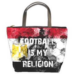 Football Is My Religion Bucket Bags by Valentinaart