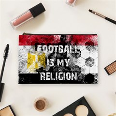 Football Is My Religion Cosmetic Bag (medium)  by Valentinaart