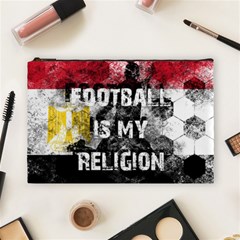 Football Is My Religion Cosmetic Bag (large)  by Valentinaart