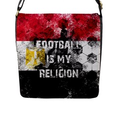 Football Is My Religion Flap Messenger Bag (l)  by Valentinaart