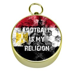 Football Is My Religion Gold Compasses by Valentinaart