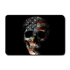 Skull Small Doormat  by Valentinaart