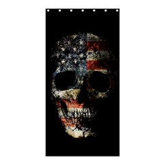 Skull Shower Curtain 36  X 72  (stall)  by Valentinaart