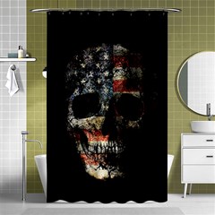 Skull Shower Curtain 48  X 72  (small)  by Valentinaart