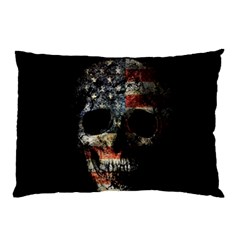 Skull Pillow Case (two Sides) by Valentinaart