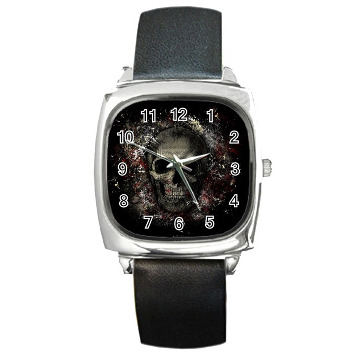 Skull Square Metal Watch