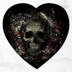 Skull Jigsaw Puzzle (heart) by Valentinaart