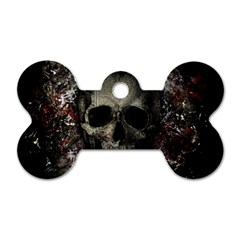 Skull Dog Tag Bone (two Sides) by Valentinaart