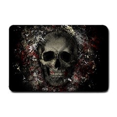 Skull Small Doormat  by Valentinaart