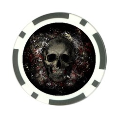 Skull Poker Chip Card Guard (10 Pack) by Valentinaart