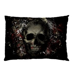 Skull Pillow Case (two Sides) by Valentinaart