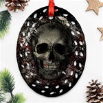 Skull Ornament (Oval Filigree) Front