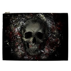 Skull Cosmetic Bag (xxl)  by Valentinaart