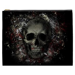 Skull Cosmetic Bag (xxxl)  by Valentinaart