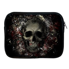 Skull Apple Ipad 2/3/4 Zipper Cases by Valentinaart