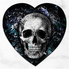 Skull Jigsaw Puzzle (heart) by Valentinaart