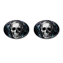 Skull Cufflinks (oval) by Valentinaart