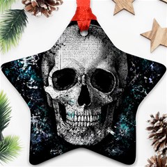 Skull Star Ornament (two Sides) by Valentinaart