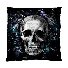 Skull Standard Cushion Case (two Sides) by Valentinaart