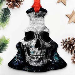 Skull Christmas Tree Ornament (two Sides) by Valentinaart