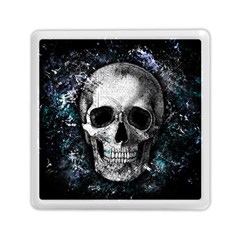 Skull Memory Card Reader (square)  by Valentinaart