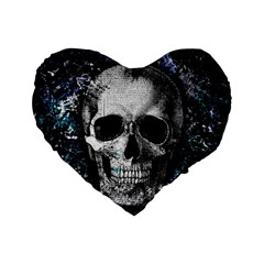 Skull Standard 16  Premium Heart Shape Cushions