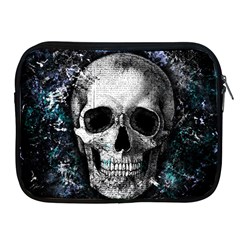 Skull Apple Ipad 2/3/4 Zipper Cases by Valentinaart