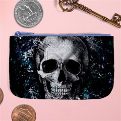 Skull Large Coin Purse by Valentinaart