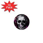 Skull 1  Mini Buttons (10 pack)  Front