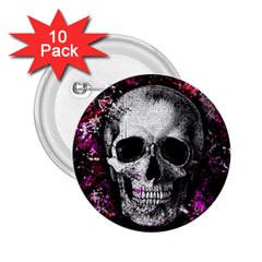 Skull 2.25  Buttons (10 pack) 