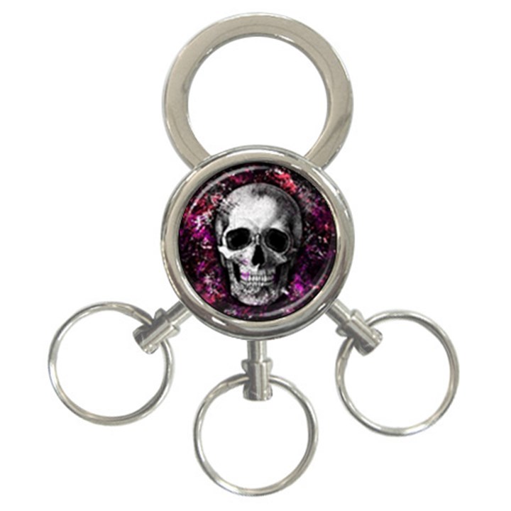 Skull 3-Ring Key Chains