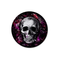 Skull Rubber Coaster (Round) 