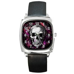 Skull Square Metal Watch