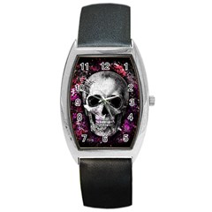 Skull Barrel Style Metal Watch