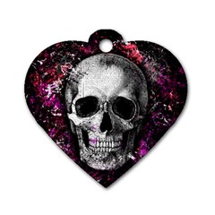 Skull Dog Tag Heart (Two Sides)