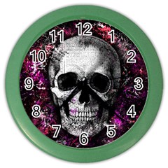 Skull Color Wall Clocks